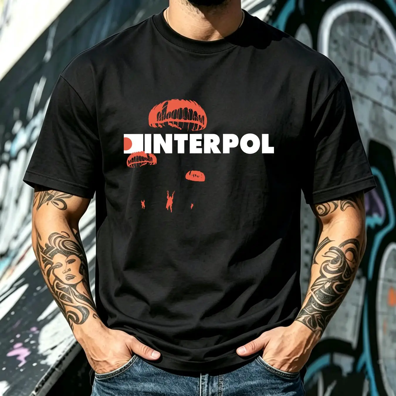 washed T Shirt Interpol band r - огляд і ціна Streetwear Brand Vintage